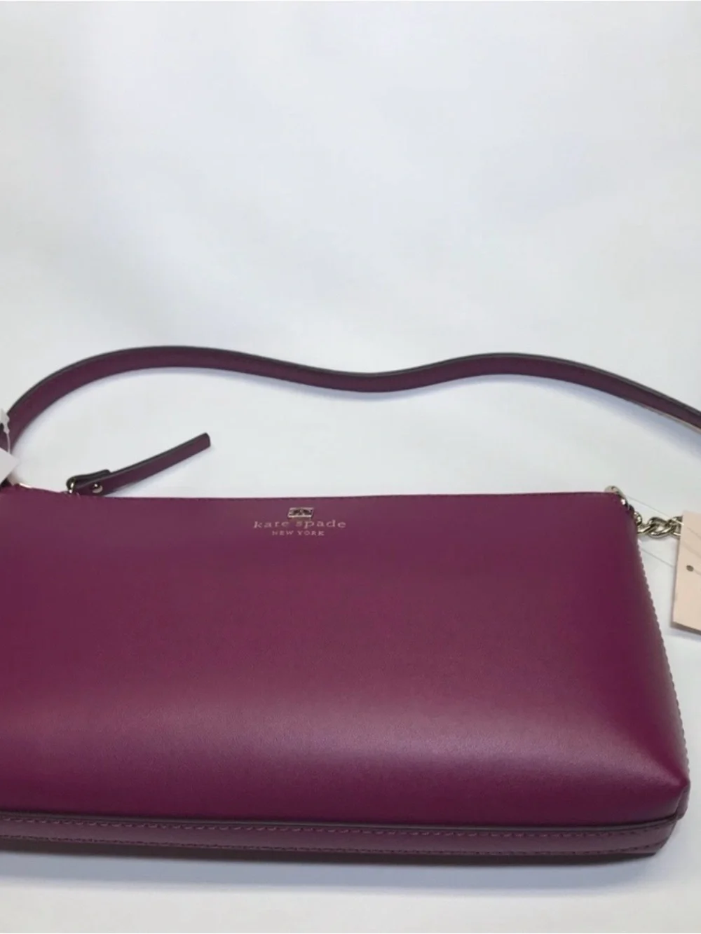kate spade Magenta Leather Chain-Accent Crossbody